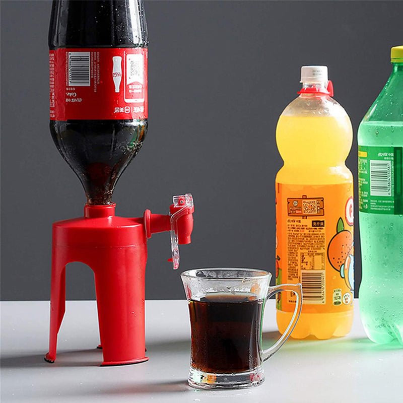 Distributeur boisson bouteille retournée verseur soda eau