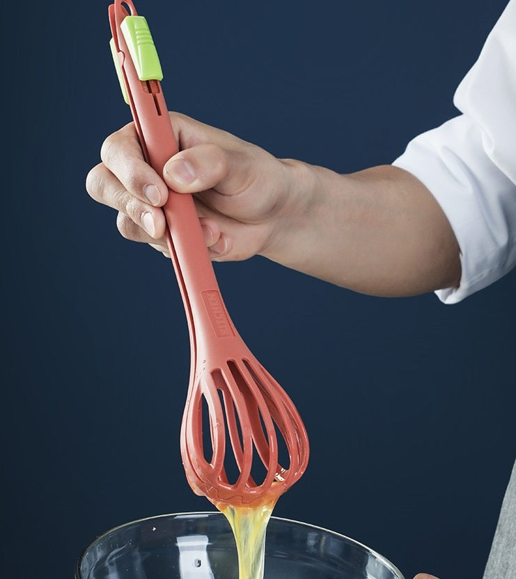 Fouet manuel réservoir intégré inox ergonomique cuisine