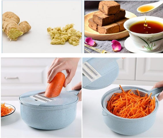 Éplucheur intégré et coupe-frites de la mandoline multi-lames