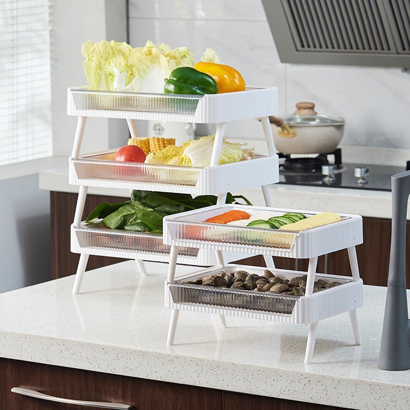 Range-légumes pliable égouttoir intégré superposable