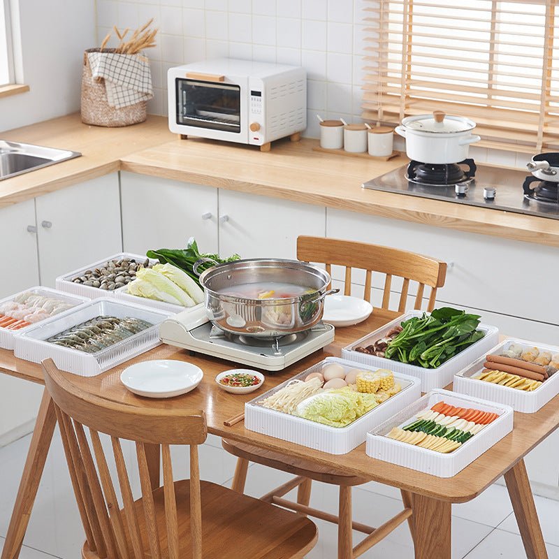 Range-légumes pliable égouttoir intégré étagère superposable