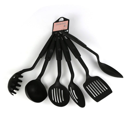 Set de 5 spatules et cuillères en silicone anti-rayure colorées