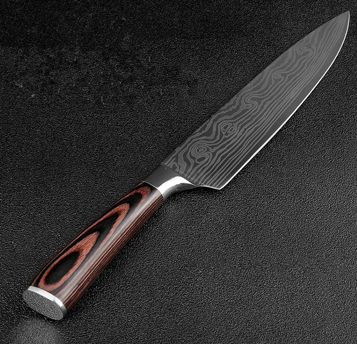 Set de Couteaux de Chef Professionnels – 6 à 23 Pièces Acier Inox - démonstration produit Ustensilio