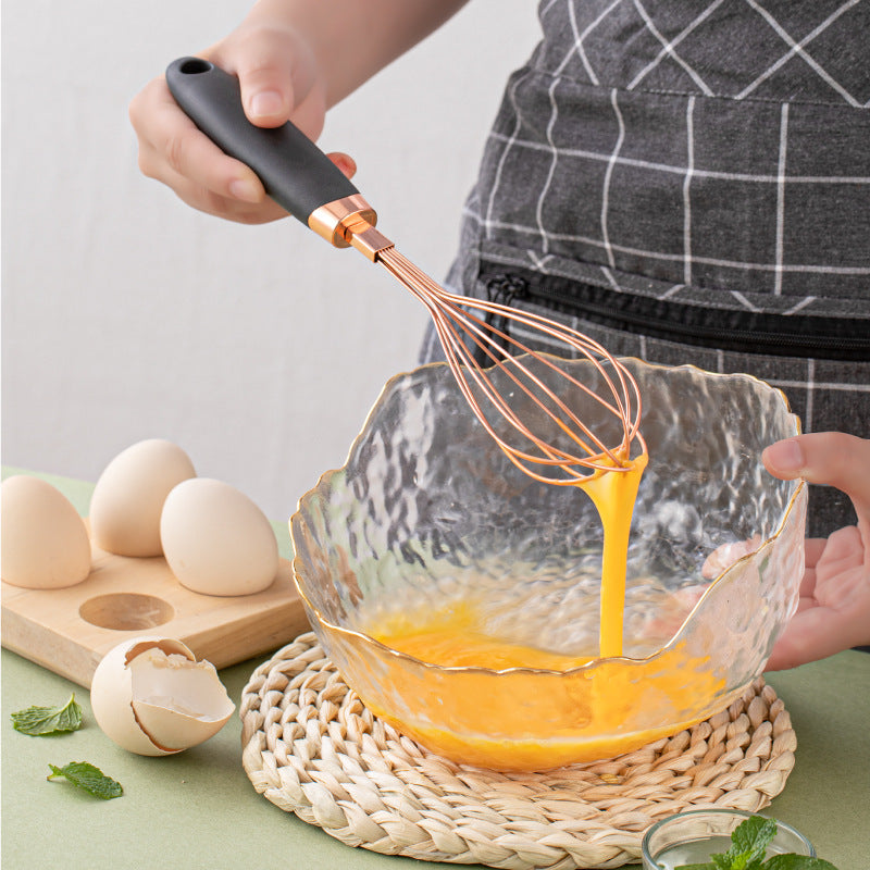 Set 7 Pièces Ustensiles Cuisine Cuivré – Kit Outils Acier Inox Rose Gold Design - design compact pour cuisine moderne