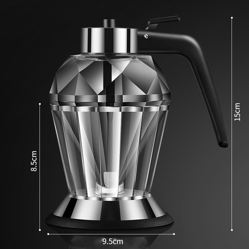 Distributeur huile diamant verre plan de travail design