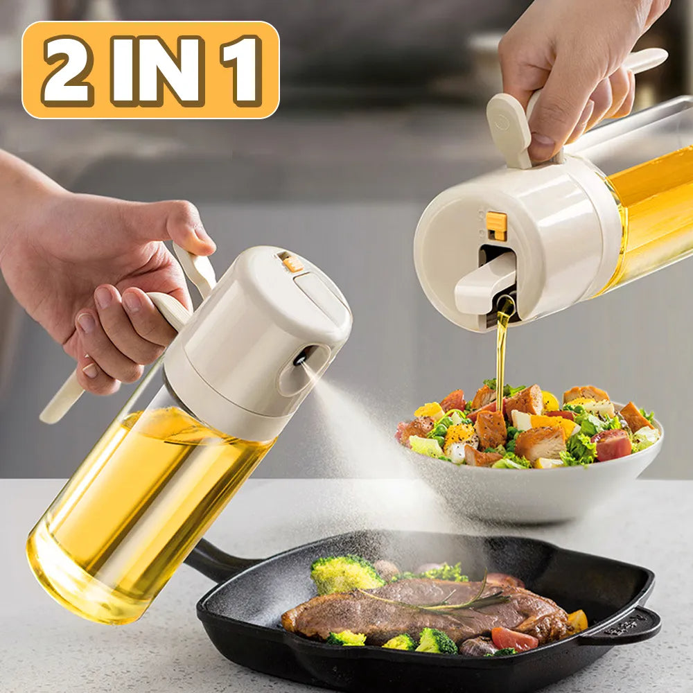 Vaporisateur d'huile 2 en 1 spray cuisine BBQ vinaigrette