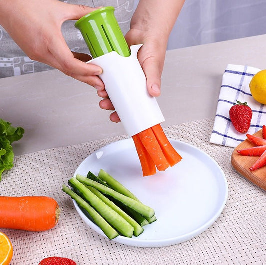 Coupe-légumes créatif 6 lames inox décoratif