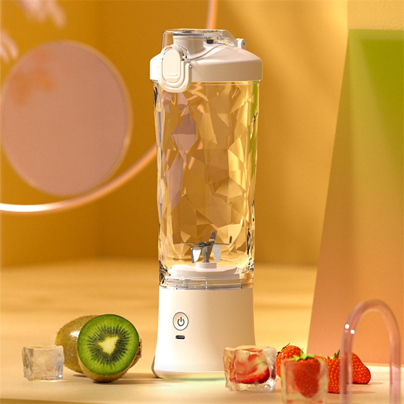 Blender smoothie portable avec bouteille et couvercle étanche vue ensemble