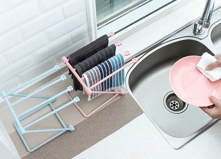 Séchoir à Chiffon Pliable – Support Torchon Cuisine et Accessoires - design compact pour cuisine moderne