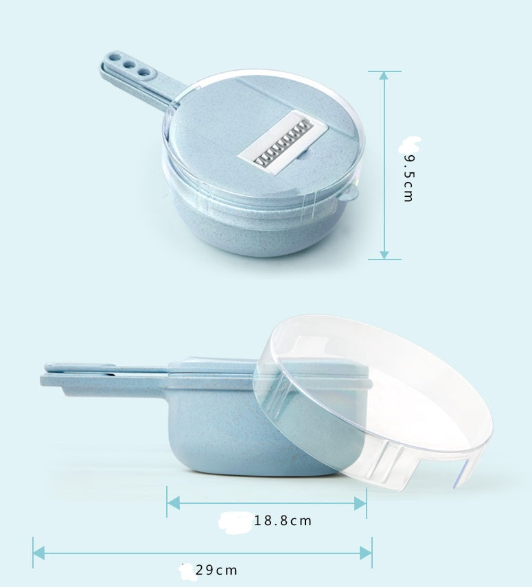 Support anti-dérapant et poussoir de sécurité de la mandoline