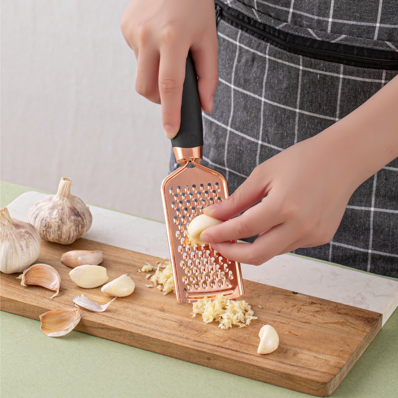 Set 7 Pièces Ustensiles Cuisine Cuivré – Kit Outils Acier Inox Rose Gold Design - rangement et préparation culinaire