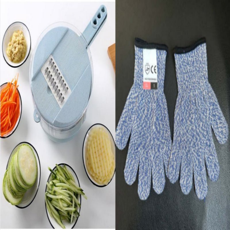 Mandoline 8 en 1 Coupe-Légumes Multifonction – Râpe, Éminceur et Éplucheur - utilisation quotidienne en cuisine