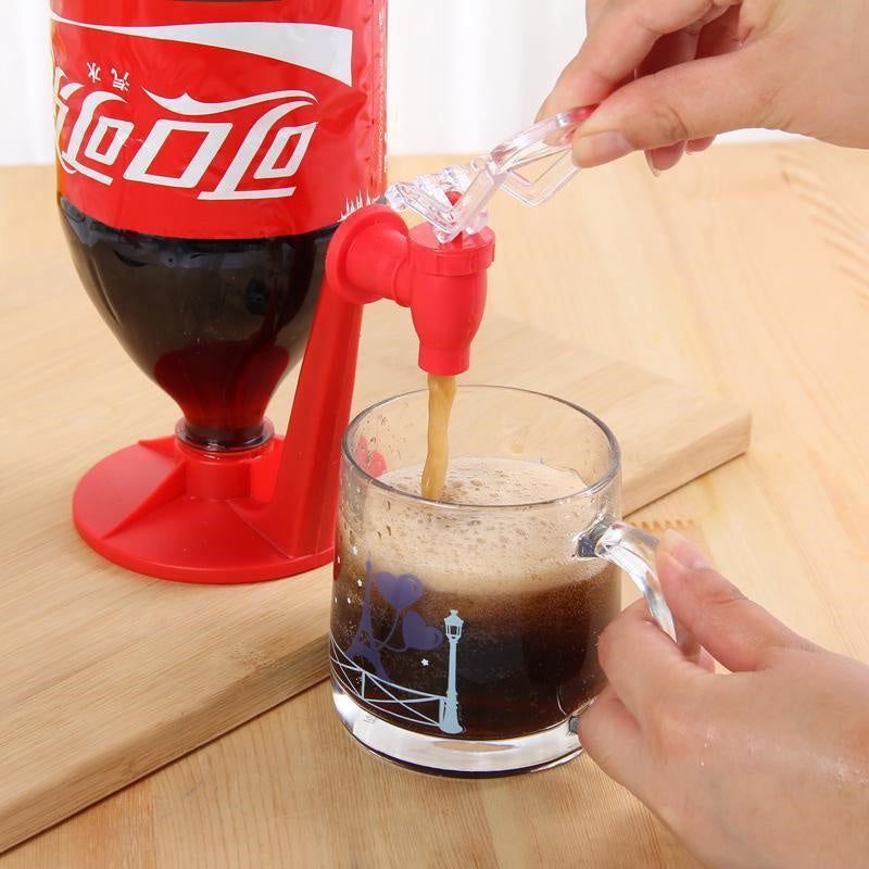 Distributeur boisson bouteille retournée verseur soda eau