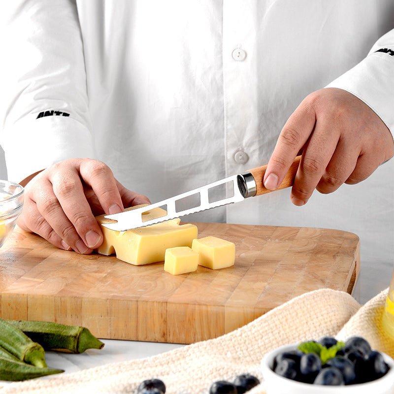 Spatules cuillères et louche en bois avec parties métalliques inox