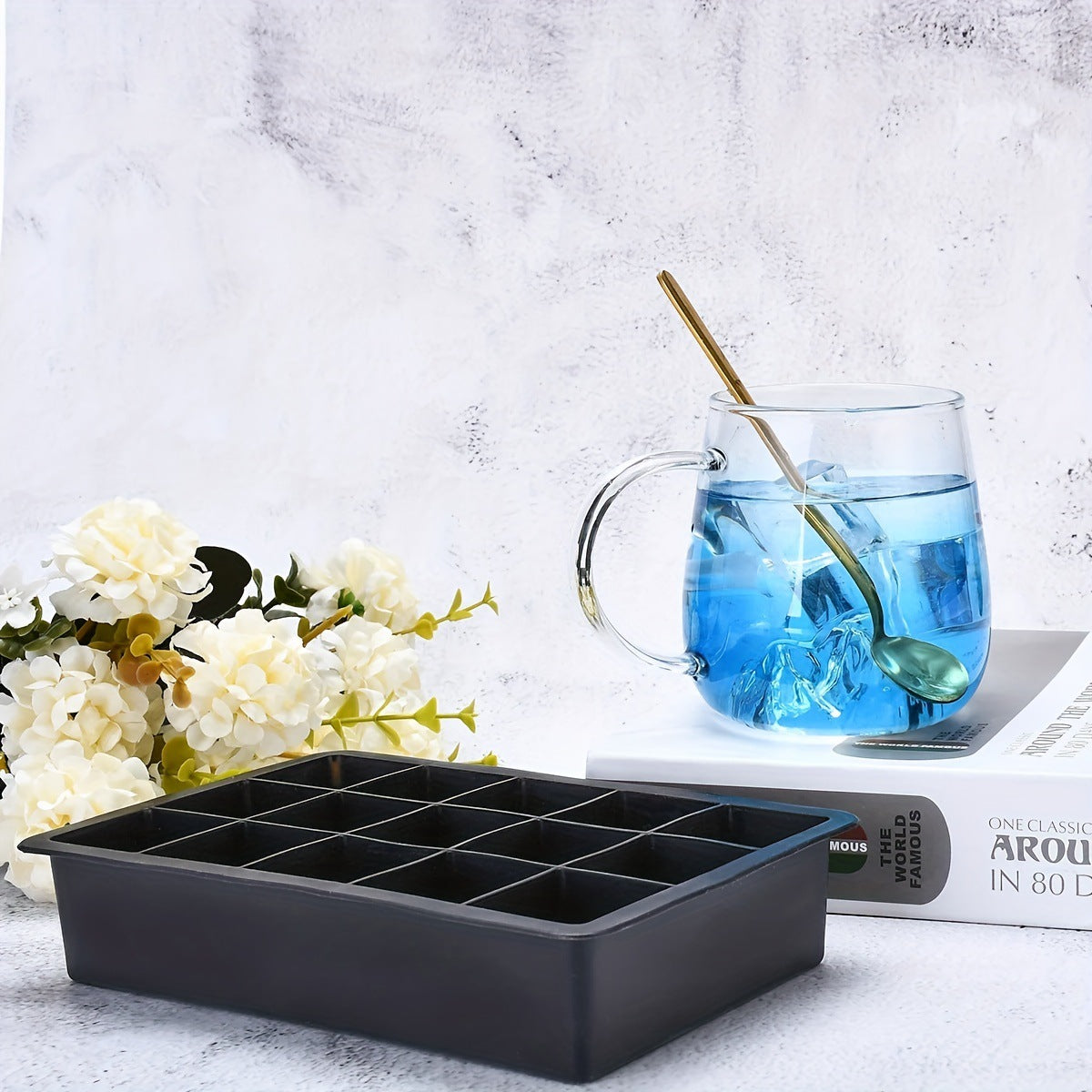 Gros glaçons cocktails silicone avec couvercle hermétique