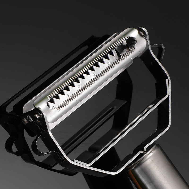 Éplucheur inox double action tranchant durable