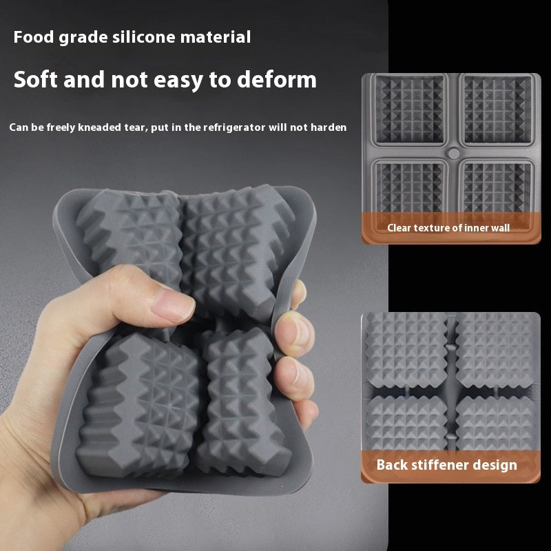 Bac glaçons mix formes rondes carrées silicone cuisine