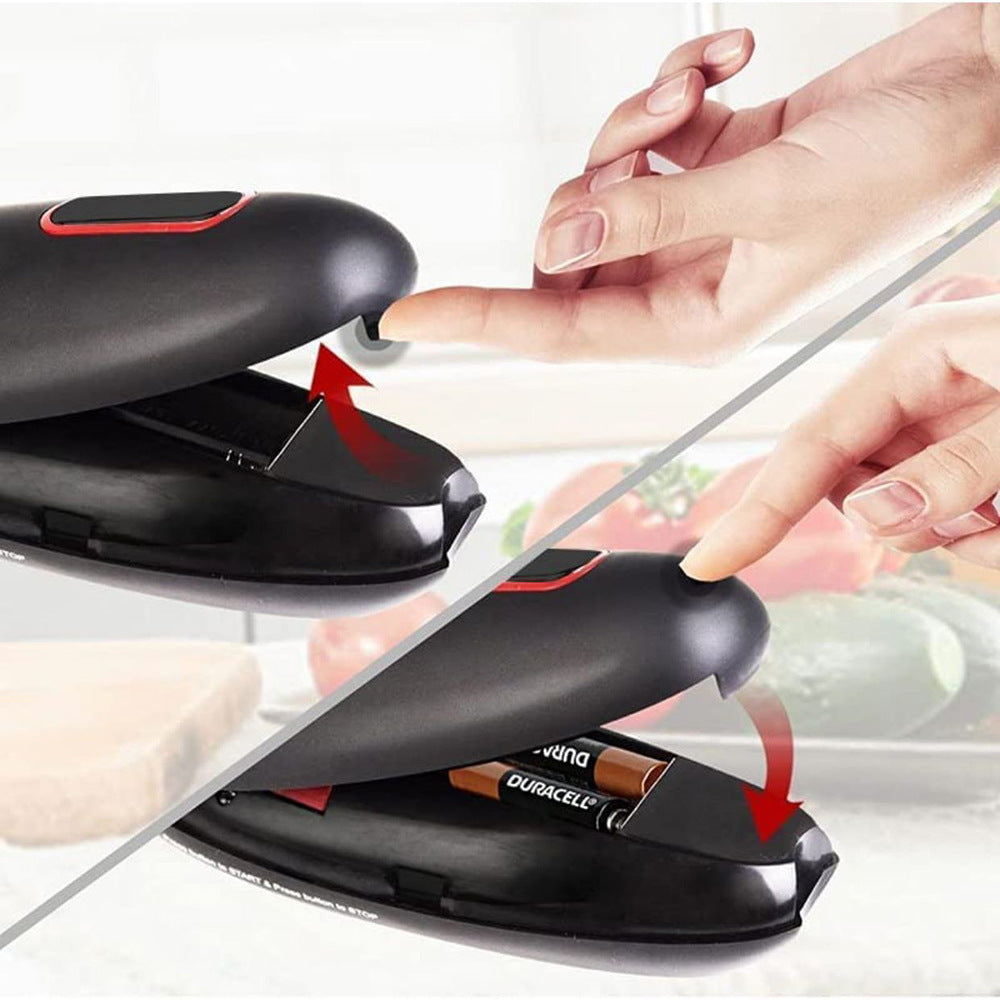 Design ergonomique de l'ouvre-boîte électrique portable