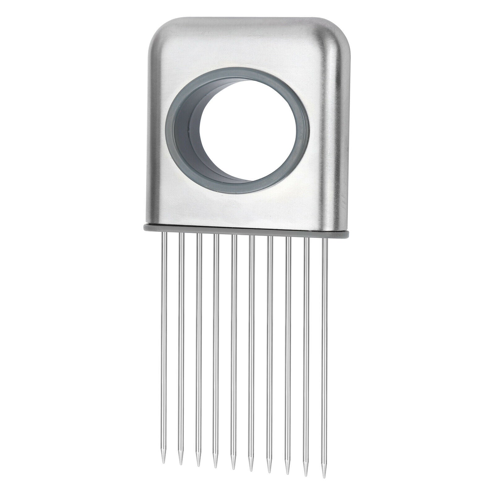 Support à Oignon avec Pic Inox – Coupe-Légumes Sécurité Mains Libres - outil de cuisine facile à utiliser