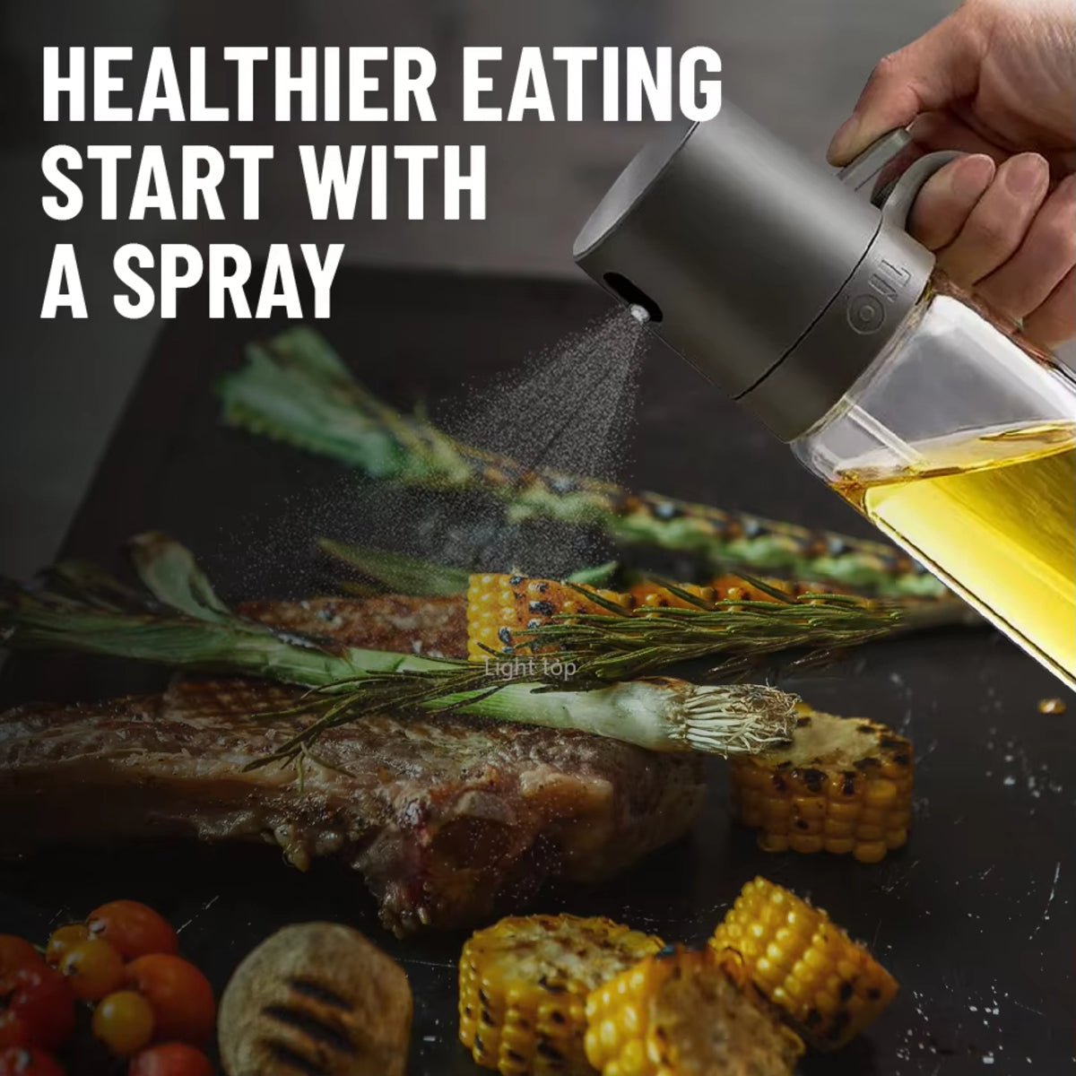Pulvérisateur d'Huile en Verre – Spray Cuisine Huile d'Olive Barbecue - design compact pour cuisine moderne