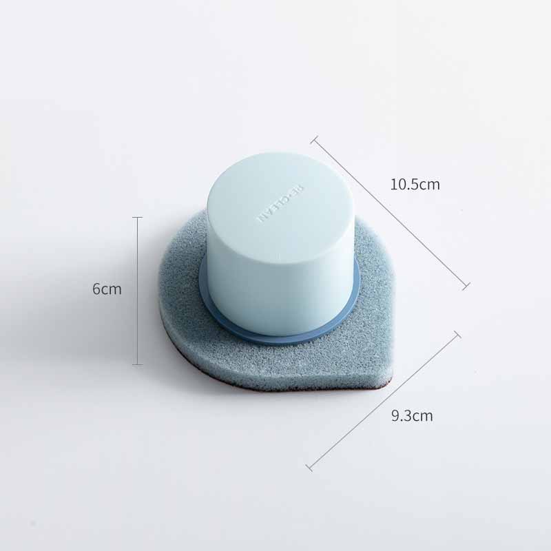 Brosse récurer 2-en-1 éponge intégrée casserole vaisselle